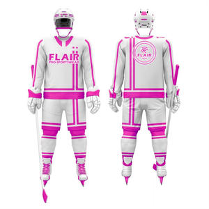 Jersey de hockey sobre hielo de sarga bordado personalizado al por mayor Jersey de hockey sublimado - Product Image 3