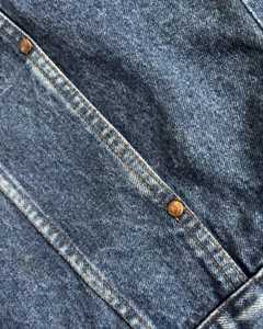 Men's worn jeans jacketcotton winter style <b>covered</b> <b>button</b> casual streetwear standard thickness warm fit - Product Image 4