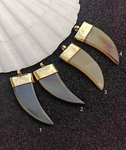 Collar de Moda Elegante y Moderno Hecho a Mano con Cuerno de Búfalo de Alta Calidad, Joyería de Cuerno Auténtico - Product Image 1