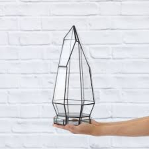 Terrario de cristal de alta calidad o jarrones de cristal de forma geométrica para plantas en tamaños y diseños personalizados para la decoración de la sala de estar - Product Image 1