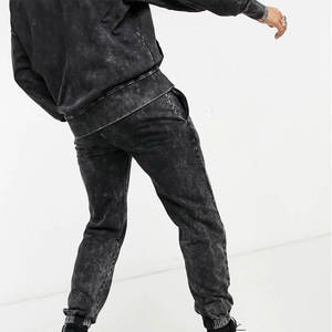 ชุดวอร์ม2ชิ้นสำหรับล้างกรดชุดวิ่งจ๊อกกิ้งชุดออกกำลังกายแบบกรดชุดวอร์มสำหรับวิ่งจ๊อกกิ้งเล่นกีฬาซักด้วยกรดออกแบบโลโก้ได้ตามต้องการ - Product Image 4