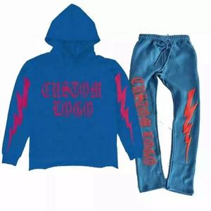 Chándales Unisex Extra Grandes de Algodón 100% con Logotipo Personalizado Bordado en 3D para Invierno, Estilo Urbano - Product Image 4