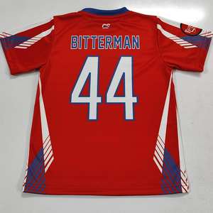 เสื้อยืดใส่เล่นกีฬาเสื้อใส่เล่นฟุตบอล OEM ตามสั่ง - Product Image 2