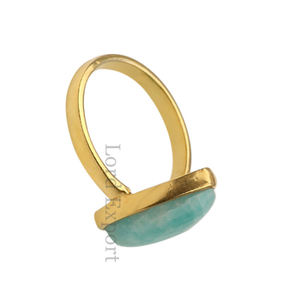 แหวนพลอยอเมซอนสีเขียวธรรมชาติขนาด18K โรเดียมขนาด12มม. แหวนรูปหัวใจน่ารักสำหรับ925ผู้หญิงเครื่องประดับมีฝาปิดอัญมณีสีเงิน - Product Image 4