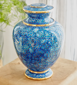 Urna de cremación de nuevo diseño para exportación artesanal casera, urna funeraria de forma redonda de Metal, superventas, personalizada para suministros funerarios 2025 - Product Image 4