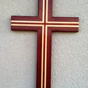 ไม้กางเขนไม้ขนาดเล็กขนาด7*12ซม. สำหรับทำสร้อยคออธิษฐานของตกแต่งทางศาสนา - Product Image 1