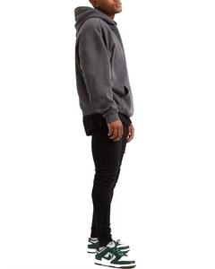 2025 gros personnalisé Vintage délavé délavé travailleur pull à capuche hommes sweats à capuche unis coton mélangé surdimensionné Streetwear OEM - Product Image 5