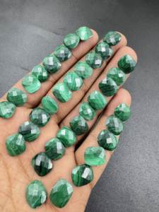 ที่ตรวจสอบมรกตธรรมชาติคุณภาพสูงตัด briolette สี่เหลี่ยมผืนผ้าหลวมอัญมณีสีเขียวสำหรับทำเครื่องประดับขายส่งมาก - Product Image 3