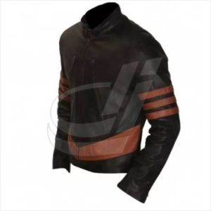 Nueva chaqueta de cuero de piel de oveja para hombre a la moda, Abrigo acolchado para motocicleta con relleno de algodón transpirable - Product Image 3
