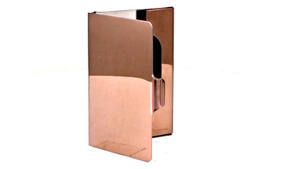 Tarjetero de oficina de Metal dorado rosa hecho a mano de alta demanda, tarjetero de negocios, regalo con exportación mundial incluida - Product Image 2