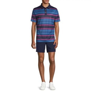Polo de algodón con Diseño a rayas para hombre, ropa de verano de manga corta, nueva llegada, cuello levantado, polos de estilo callejero de alta calidad - Product Image 2