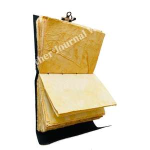 สมุดจดบันทึกหรือสมุดสเก็ตช์ภาพหนังแท้ลายนูนต้นไม้แห่งชีวิตแบบธรรมชาติงานแฮนด์เมดแนววินเทจสำหรับเป็นของขวัญ - Product Image 5