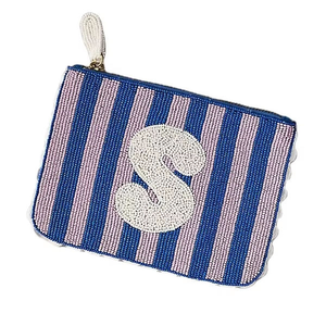 Porte-monnaie brodé à la main avec des perles en forme de lettre S, élégant, luxueux, fantaisie, nouveau design, tendance, provenant d'Inde - Product Image 1