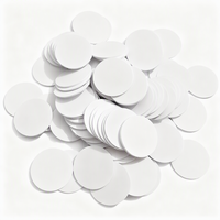 Maßgefertigter Dia20mm 25mm TK4100 RFID-Tag LF 125KHz Runder PVC-Münz-Tag mit Starkem Klebstoff für Visitenkarten Etiketten RFID-Karten