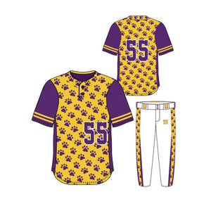 เยาวชนชายลายซอฟท์บอลเบสบอลเครื่องแบบเสื้อเบสบอลที่กําหนดเอง Sublimated เย็บปักถักร้อยเสื้อสไตล์ถนนสูงระบายอากาศ - Product Image 2