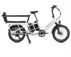 XPedition2/Stratus Bicicleta Eléctrica Blanca de Largo Alcance con Doble Batería - Product Image 1