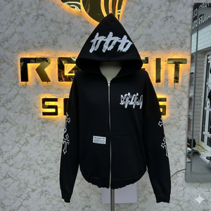 Nueva llegada mejor precio más demandado Sudadera con cremallera marfil Impreso fábrica hecha precio barato sudaderas con capucha hombres sudaderas con capucha para hombres - Product Image 5