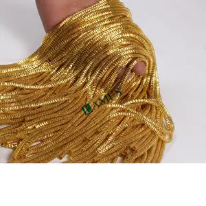 Lingotes franceses de Material Zardozi de oro de primera calidad para joyería y bordado Purl Gimp Wire dapka Kora