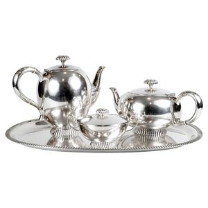 Ensemble de théière en acier inoxydable, nouveau style, design gravé, théière à café, vaisselle de haute qualité - Product Image 1