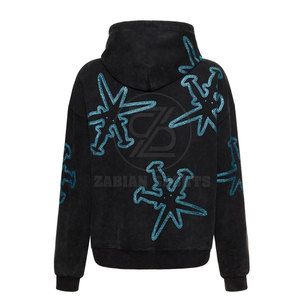 Sweats à capuche légers pour hommes avec strass Coton mélangé de meilleure qualité pour l'hiver Élégant et confortable - Product Image 2