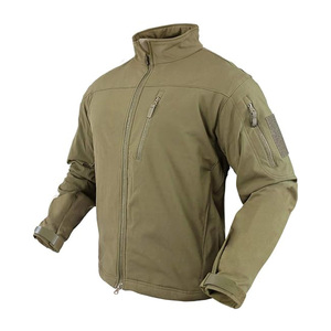 Veste softshell pour homme en polyester OEM, capuche réglable, vêtements de sport, respirante, durable, veste d'extérieur - Product Image 3