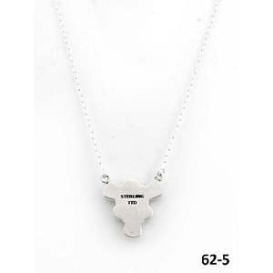 Southwest Style Peacock Dahlia <b>Opal</b> <b>Necklace</b> Handmade with Sterling Silver & Bezel Setting Flower Pattern - Product Image 4