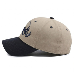 6 Panel Cotton <b>Baseball</b> <b>Cap</b> Adjustable Snapback Structured Two Tone <b>Plain</b> Blank Hat 3D Embroidery Custom High Quality Unisex - Product Image 5