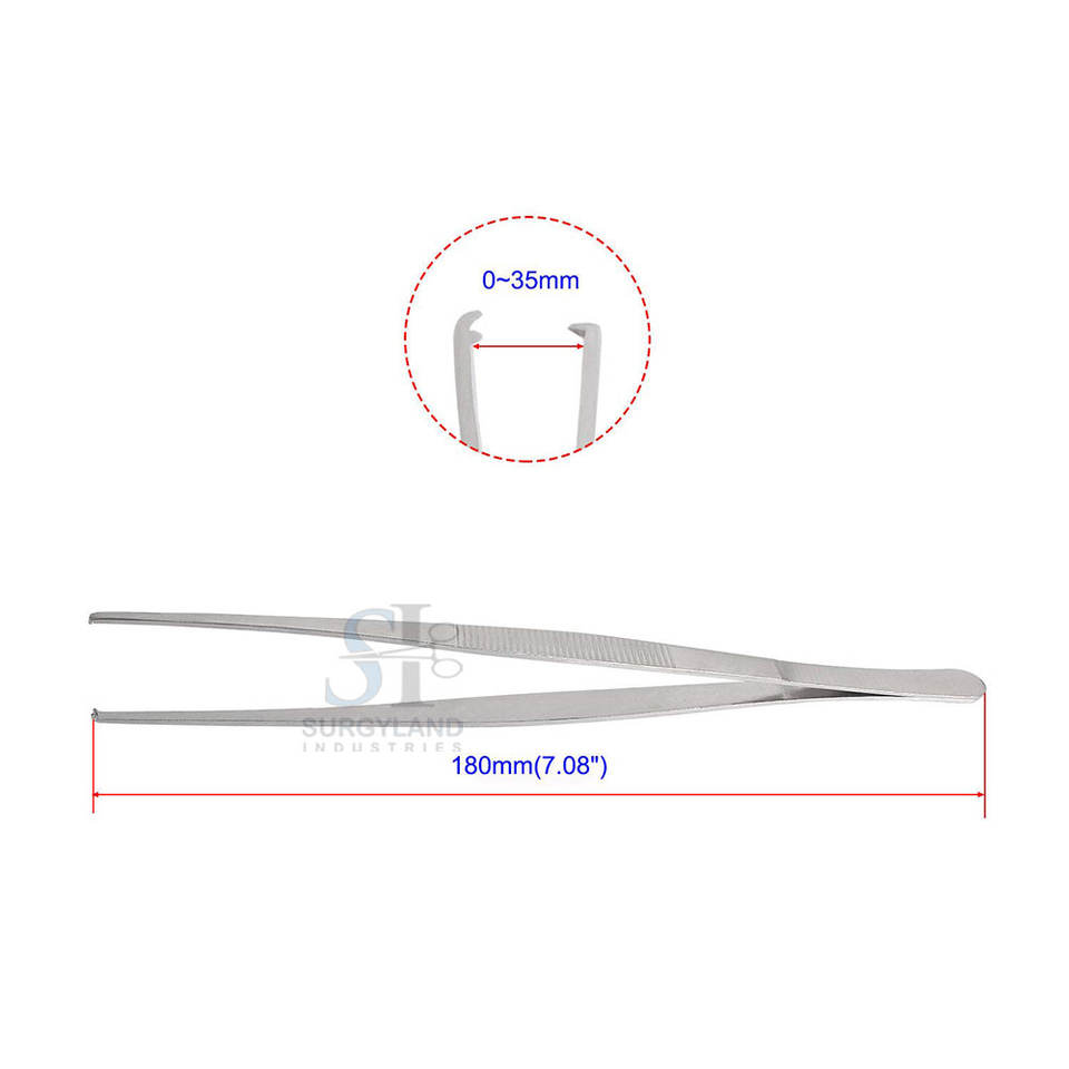 Durable Stainless Steel Manual Tissue Forceps for Healthcare and ...