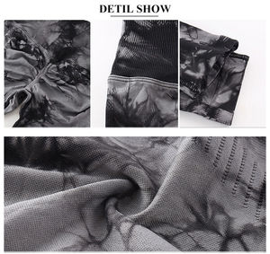 Cintura alta secado rápido Suave 4 vías estiramiento transpirable Yoga correr gimnasio entrenamiento ejercicio Leggin - Product Image 5