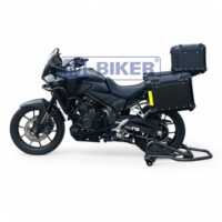Porte-bagages arrière NX500 avec support de cadre pour valises latérales de tourisme, capacité de 45L pour valise supérieure et 38L pour coffre arrière, pour valises de moto