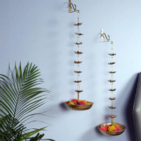 Bol Urli suspendu Design Urli pour fleurs flottantes bol artisanal Urli décor religieux article décor de Table bol cadeau de mariage