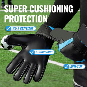 Gants de football en cuir respirants antidérapants de meilleure qualité pour adultes du Pakistan Sports Activités de plein air - Product Image 3
