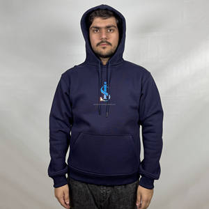 Sudadera con capucha con logotipo reflectante de gran tamaño en blanco de alta calidad, ropa de calle, sudaderas con capucha personalizadas para hombre, sudaderas con capucha básicas a precio de fábrica al por mayor - Product Image 2