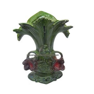 Florero de aluminio hecho a mano de la mejor calidad en color verde y rojo para sala de estar del hogar del hotel - Product Image 3