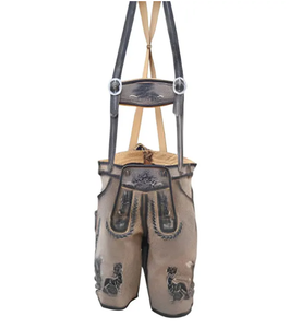 2025 pantalons en cuir bavarois personnalisés pour hommes 100% shorts de Style de rue respirants en cuir pour les saisons d'automne - Product Image 6