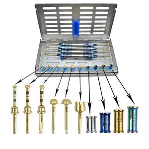 Juego de instrumentos quirúrgicos dentales de acero inoxidable reutilizables avanzados, Kit completo que incluye tapones para taladros de implantes, levantamiento de senos paranasales - Product Image 5