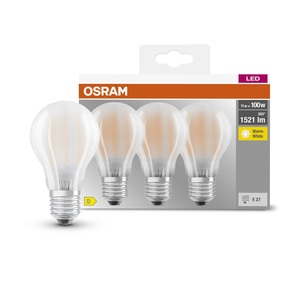 Pack de 3 lámparas LED estándar de cristal esmerilado E27 11W 4000K (Osram 592537) - Product Image 1