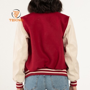 Stylish Custom <b>Women's</b> Varsity <b>Jackets</b> Long Cotton Letterman <b>Jackets</b> Casual Sportswear Breathable OEM Serviced Varsity Fashion - Product Image 6