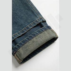 Pantalones Vaqueros Cargo de Mezclilla para Hombre, Estilo Urbano, 6 Bolsillos, Tallas Grandes, Lavados, Logotipos Personalizados, Servicio OEM, Proveedor Mayorista - Product Image 6