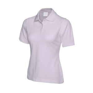 Chemise tendance pour femme, personnalisable avec logo de marque, en jersey tricoté épais et respirant, mélange coton/élasthanne, manches courtes, effet soie - Product Image 3