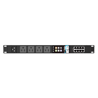 PDU pour centre de données, PDU 4 ports, norme américaine 15A 230V, PDU intelligent avec port IO, MQTT, MODBUS, SNMP, TELNET