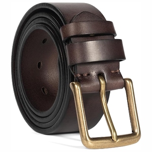 New 2025 Men's Genuine Leather <b>Belt</b> , Leather <b>Belts</b> for <b>Work</b> Business Casual - Product Image 3