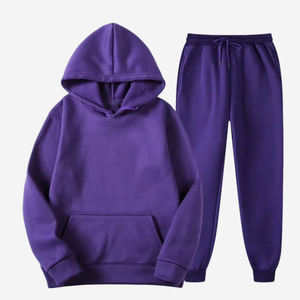 Nouvel ensemble de survêtement deux pièces personnalisé pour homme, best-seller, collection automne, sweat à capuche et pantalon en polyester 250 g/m² - Product Image 1