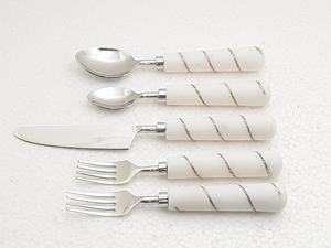 Couverts Métal Acier Inoxydable Avec Couverts Marbre/Poignée En Résine pour Cuisine, Hôtels, Restaurant Ustensile De Luxe Vaisselle De Luxe - Product Image 4