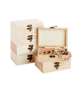 Look de luxe Boîte à bijoux en bois Bague Collier Bracelet Bijoux et taille personnalisée Boîte à bijoux avec produit en vente - Product Image 5