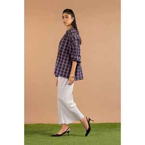 Tunique en fil teint pour femmes KJ-43024-A, pull confortable et élégant - Product Image 2