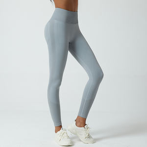 Leggings deportivos transpirables de cintura media para gimnasio para mujer, pantalones deportivos ligeros de secado rápido - Product Image 5