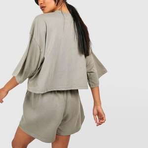 T-shirts athlétiques pour femmes Ensembles de shorts pour femmes Gym Fitness Wear T Shirts Shorts Sets 100% Cotton Ensembles pour femmes - Product Image 6