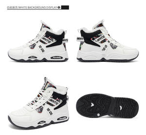 Zapatos Deportivos de Plataforma con Estampado de Grafiti de Diseñador, Venta al por Mayor de Fábrica, Zapatos Casuales para Hombre, Estilo Urbano, para Correr - Product Image 4