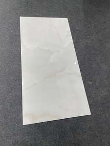 Las baldosas de porcelana más exclusivas Cloud Onyx White 600X1200 Acabado brillante moderno Baño Interior Villa School Mall - Product Image 5